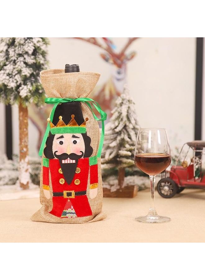 BGM 2-Piece Decoration Creative Cartoon Walnut Soldier Bottle Cover Multicolour - Image 1
